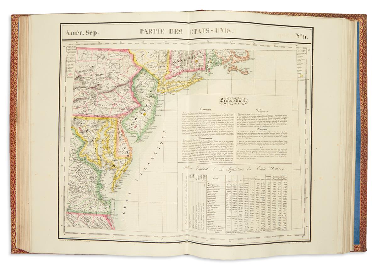 VANDERMAELEN, PHILIPPE. Atlas Universel de Geographie Physique, Politique, Statistique et Mineralogique.